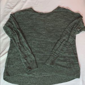 SO high low sweater lace up back